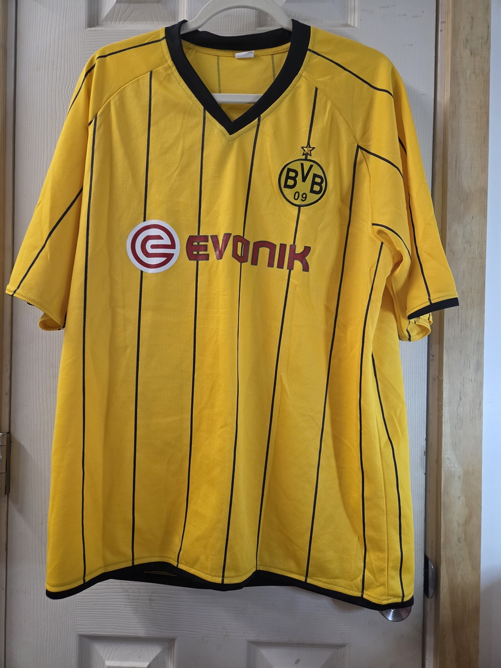 Nike BVB 09 Yellow Men's Soccer Jersey Vintage By Evontik #0029